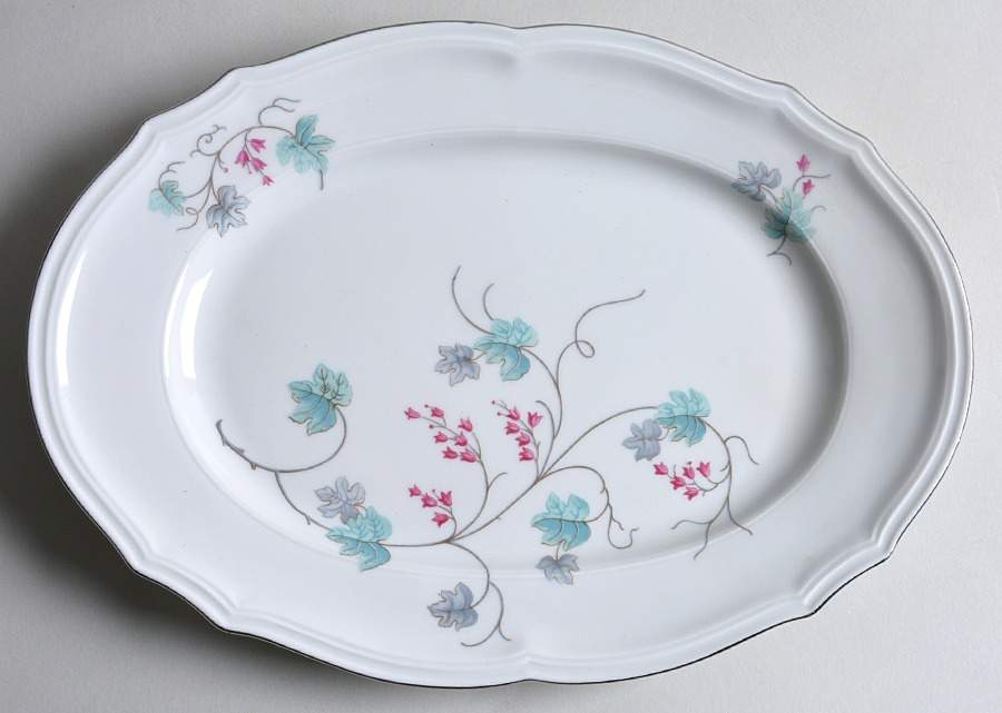 Sandra 11" Oval Serving Platter by Baronet-1