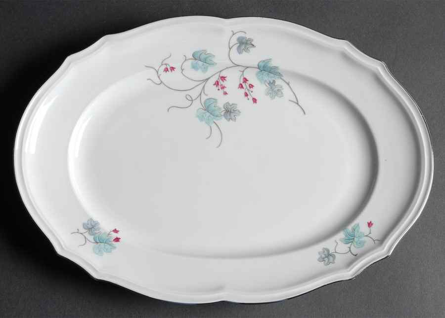 Sandra 12" Oval Serving Platter by Baronet-1