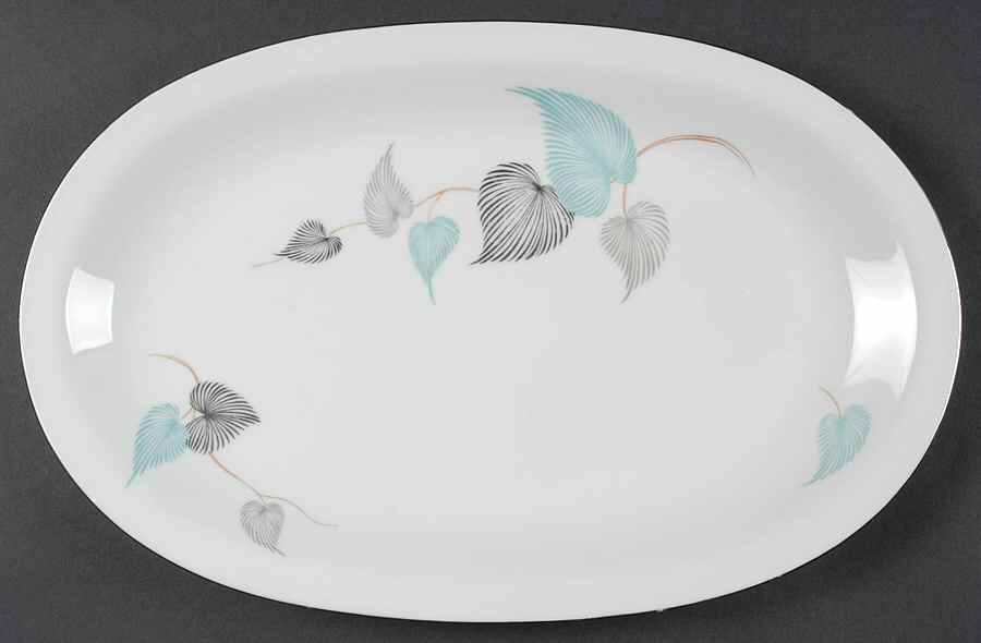 Shirley 14" Oval Serving Platter by Baronet-1