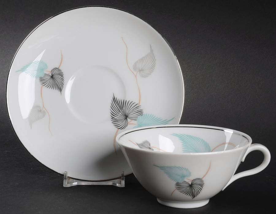 Shirley Flat Cup & Saucer Set by Baronet-1