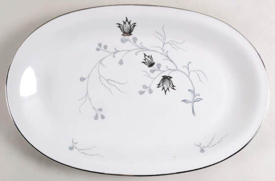 Silver Arbor 16" Oval Serving Platter by Baronet-1