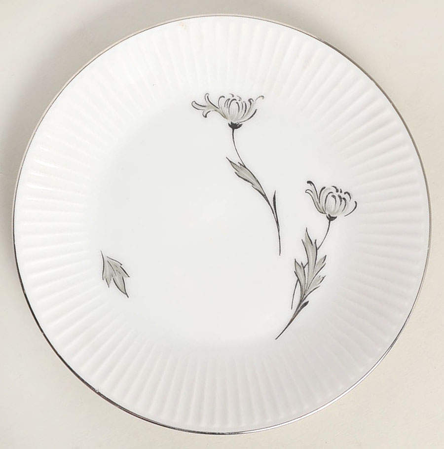 Silver Mums Bread & Butter Plate by Baronet-1
