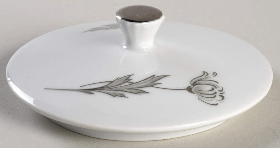 Silver Mums Lid for Sugar Bowl by Baronet-1