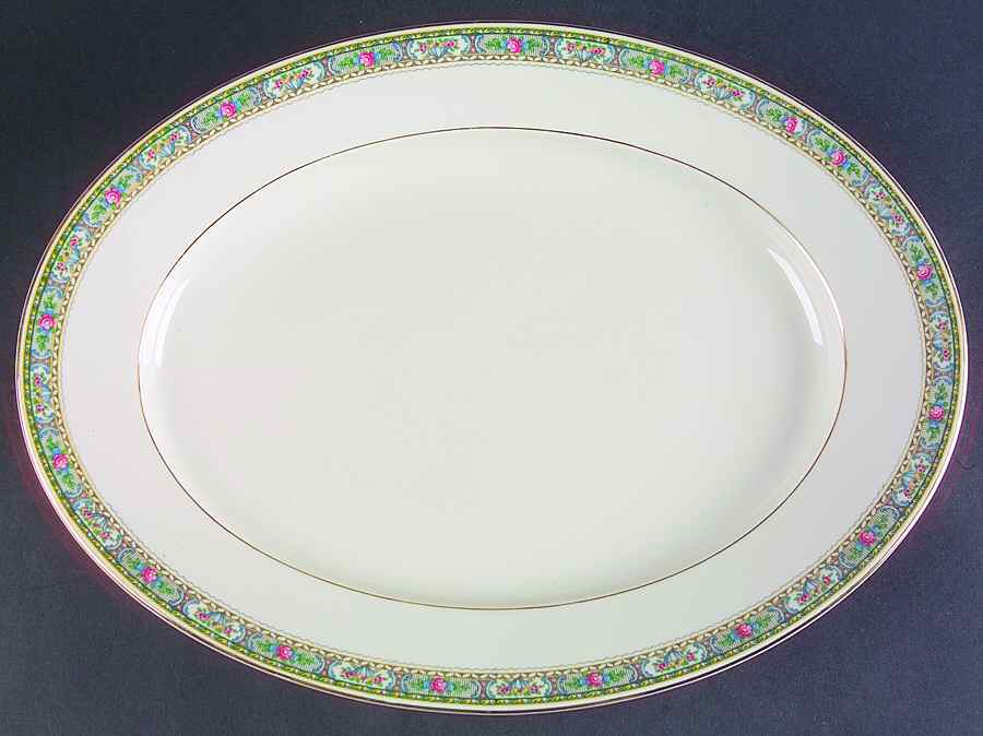 Sonia 15" Oval Serving Platter by Baronet-1