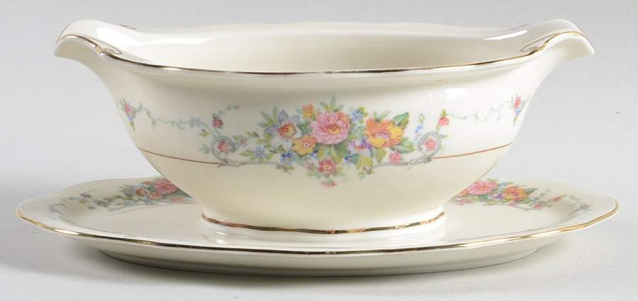 Stephanie Gravy Boat with Attached Underplate by Baronet-1