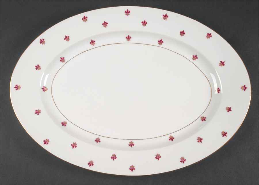 Suzette 15" Oval Serving Platter by Baronet-1