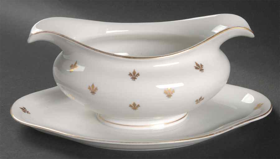 Suzette Gravy Boat with Attached Underplate by Baronet-1