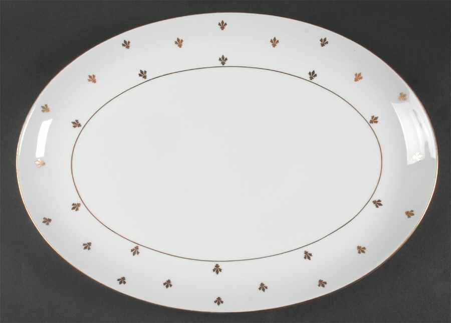 Suzette 15" Oval Serving Platter by Baronet-1