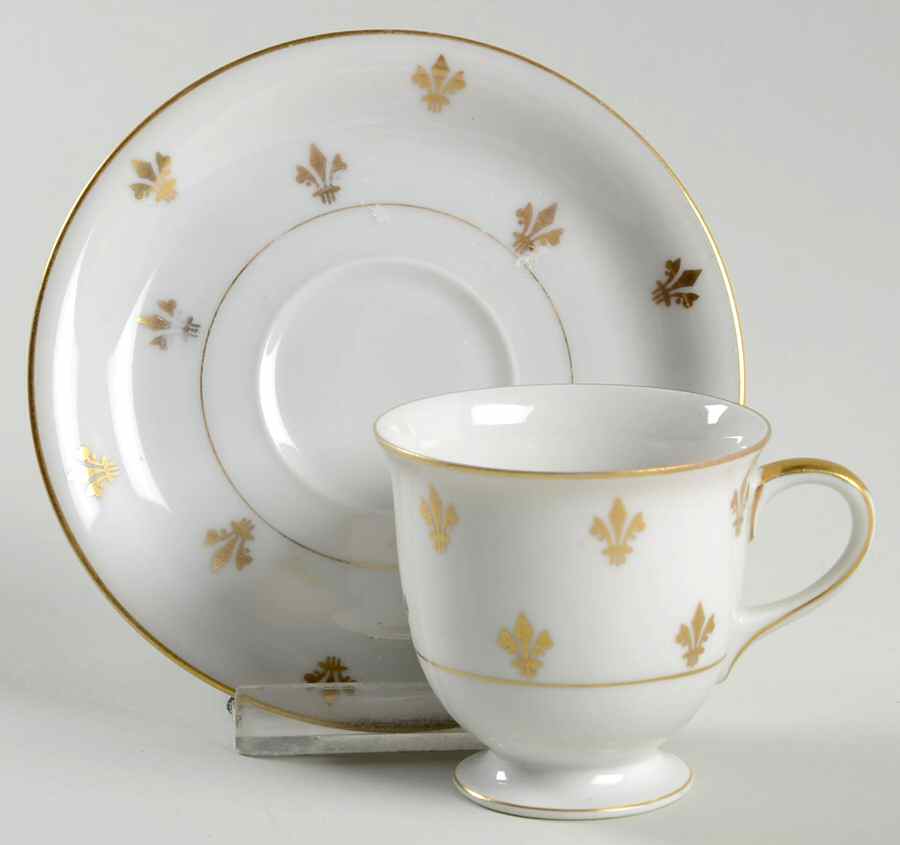 Suzette Footed Demitasse Cup & Saucer Set by Baronet-1