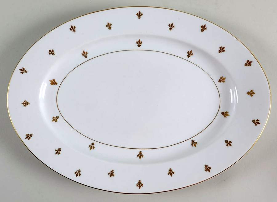 Suzette 13" Oval Serving Platter by Baronet-1