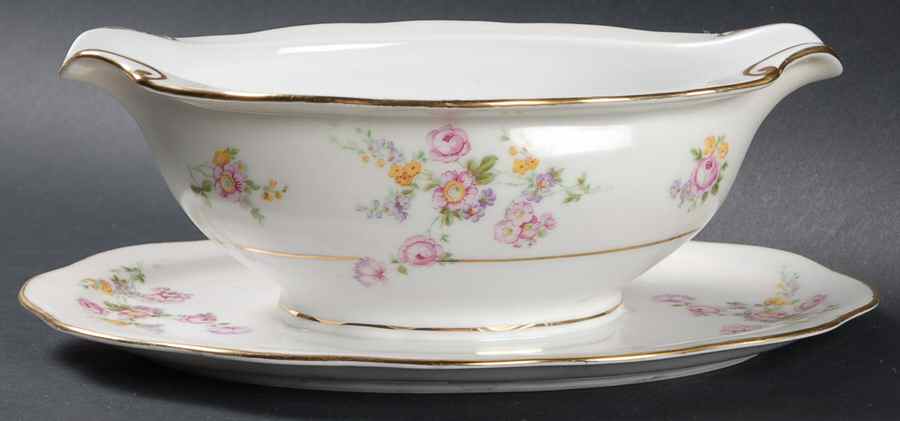Sylvia Gravy Boat with Attached Underplate by Baronet-1