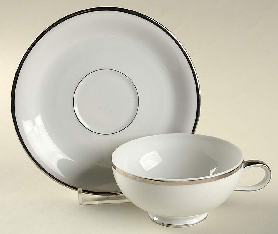 Sylvia Footed Cup & Saucer Set by Baronet-1