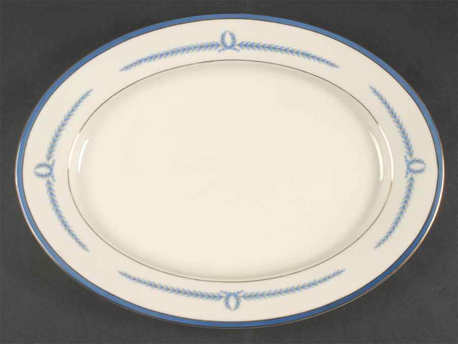 The Trend 14" Oval Serving Platter by Baronet-1