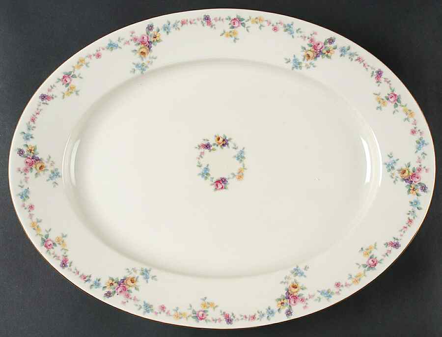 Verona 15" Oval Serving Platter by Baronet-1