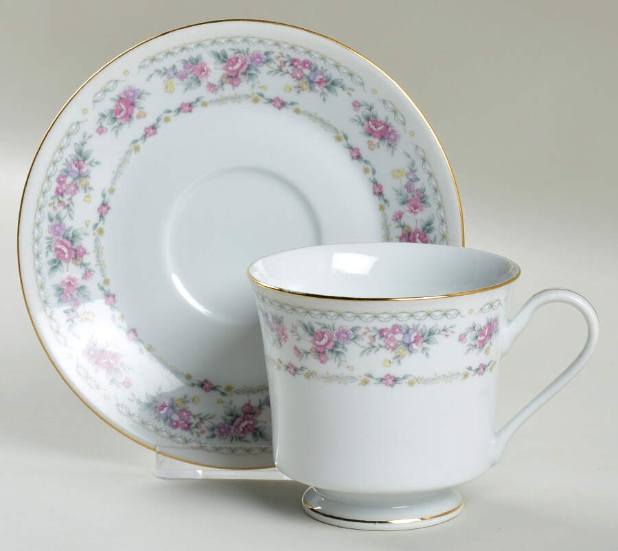 BAU3 Footed Cup & Saucer Set by Baum Brothers-1