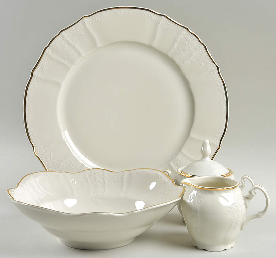 Bernadotte Ivory 5 Piece Hostess Set by Baum Brothers-1