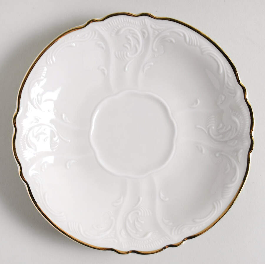 Bernadotte Ivory Saucer by Baum Brothers-1