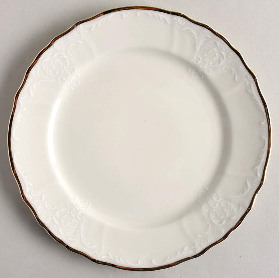 Bernadotte Ivory Salad Plate by Baum Brothers-1
