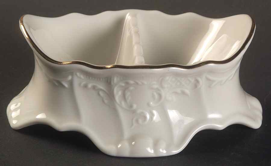 Bernadotte Ivory Double Salt Dip by Baum Brothers-1