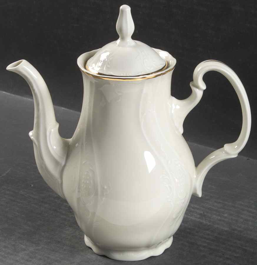 Bernadotte Ivory Coffee Pot & Lid by Baum Brothers-1