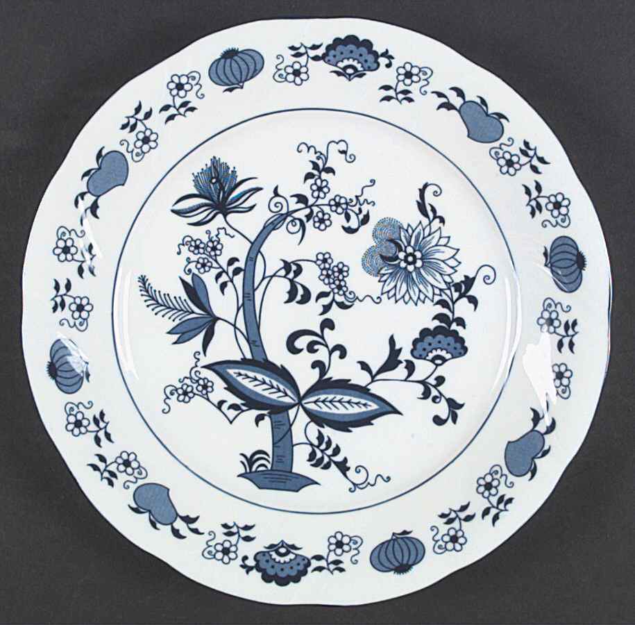 Blue Onion Dinner Plate by Baum Brothers-1