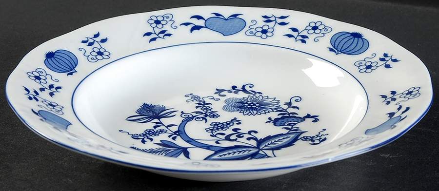 Blue Onion Rim Soup Bowl by Baum Brothers-1