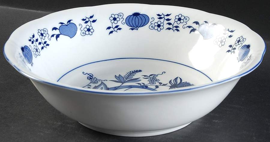 Blue Onion 9" Round Vegetable Bowl by Baum Brothers-1