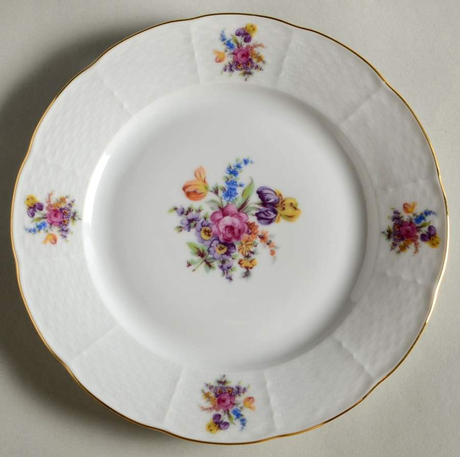 Bouquet Salad Plate by Baum Brothers-1