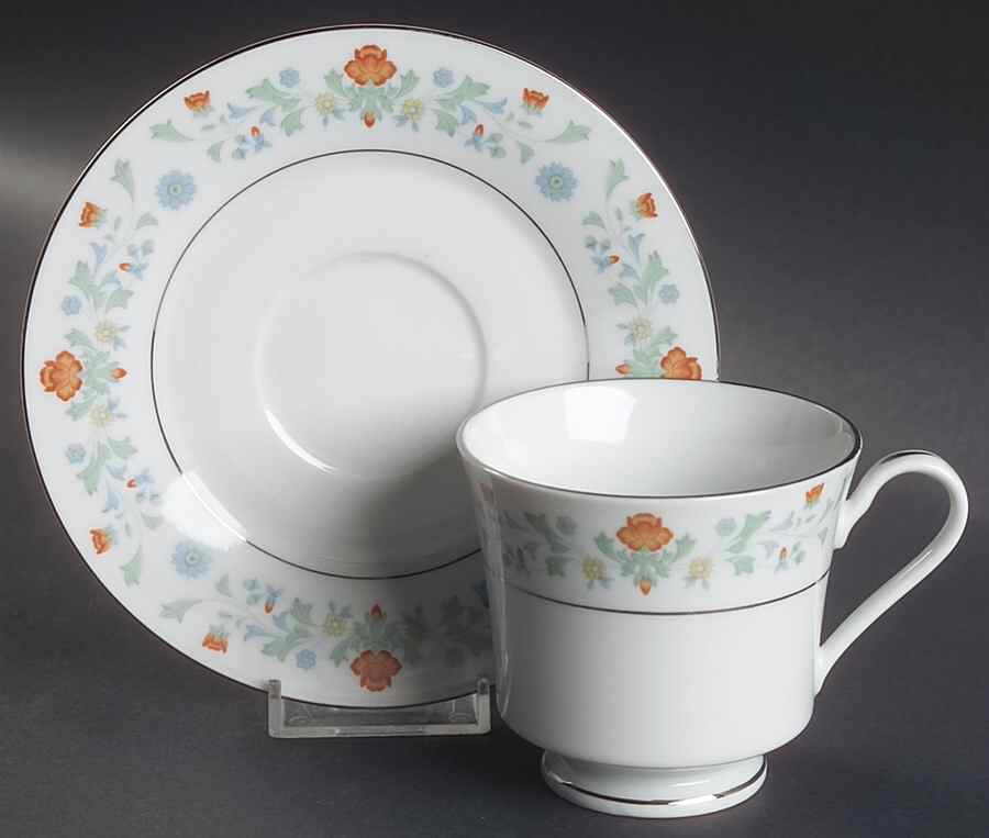 Chatham Footed Cup & Saucer Set by Baum Brothers-1