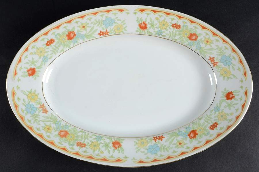 Chelsea 13" Oval Serving Platter by Baum Brothers-1