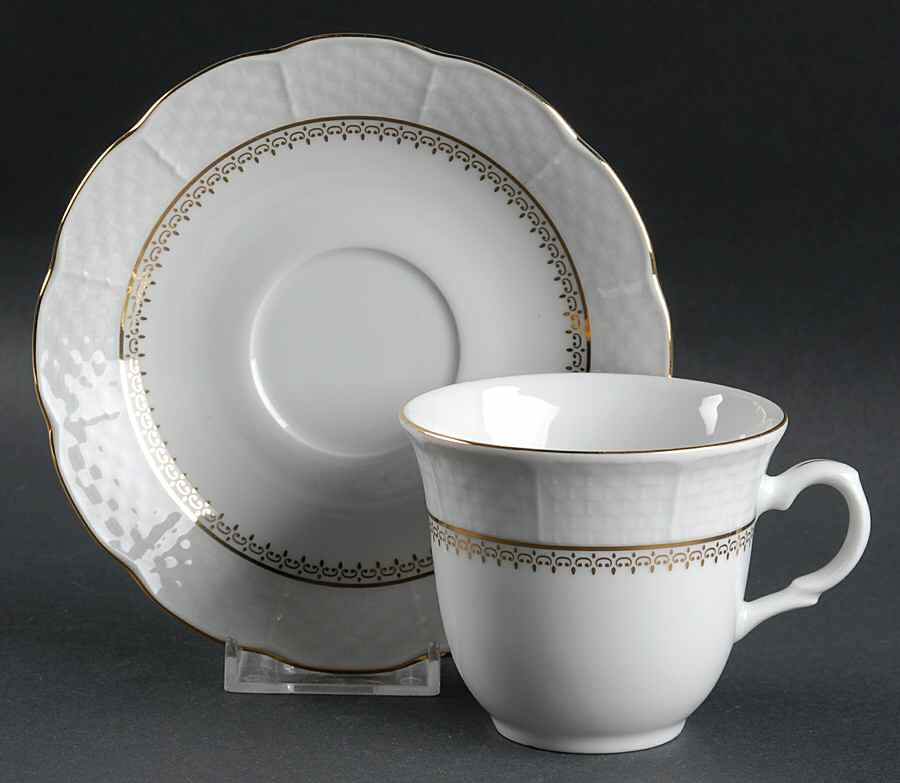 Eternity Flat Cup & Saucer Set by Baum Brothers-1
