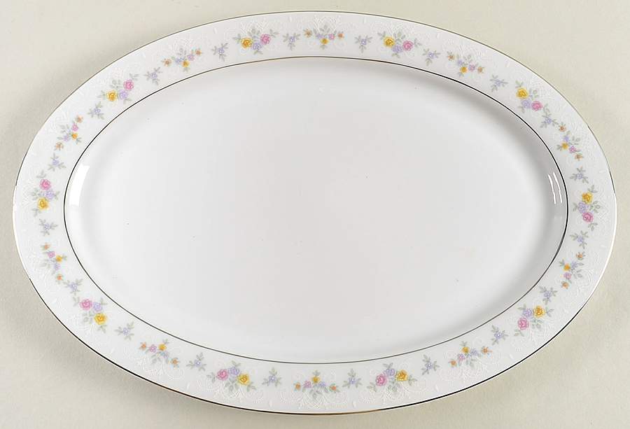 Fairview 14" Oval Serving Platter by Baum Brothers-1