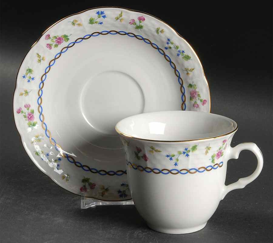 Francais Flat Cup & Saucer Set by Baum Brothers-1