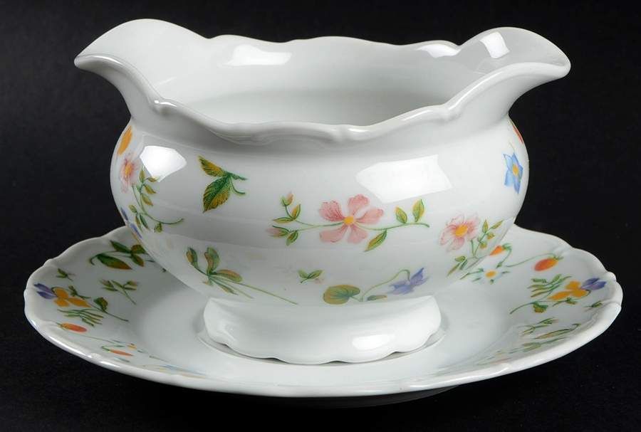 French Country Gravy Boat & Underplate by Baum Brothers-1