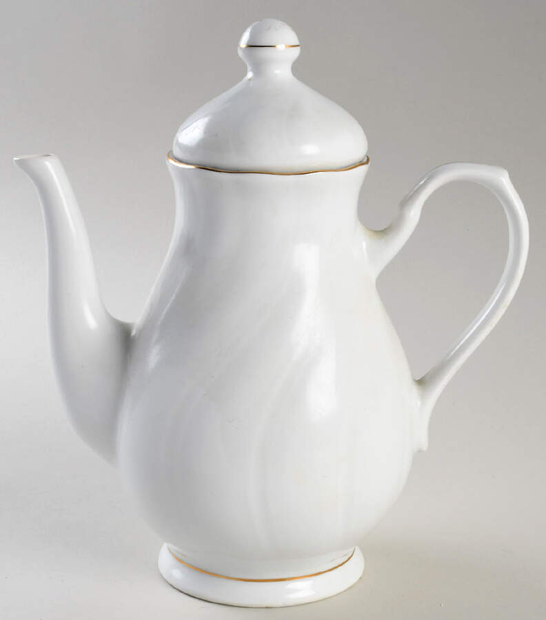 Golden Pirouette Coffee Pot & Lid by Baum Brothers-1