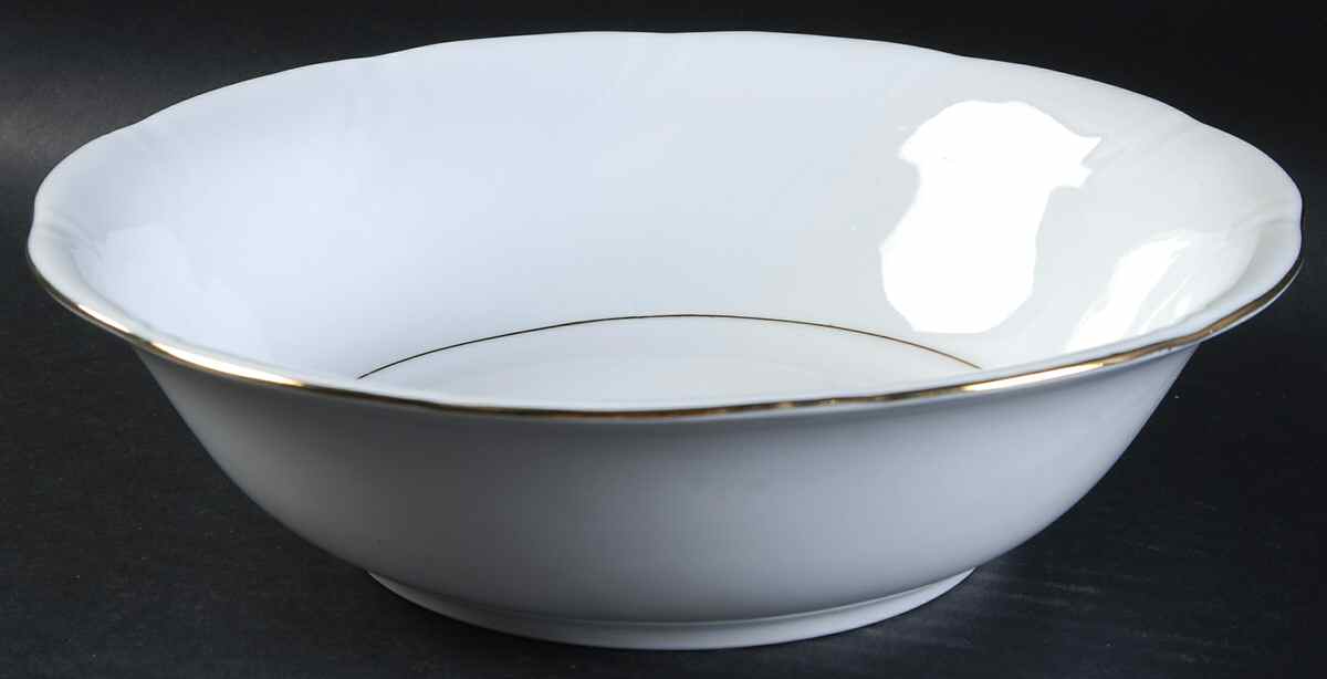 Golden Pirouette 9" Round Vegetable Bowl by Baum Brothers-1
