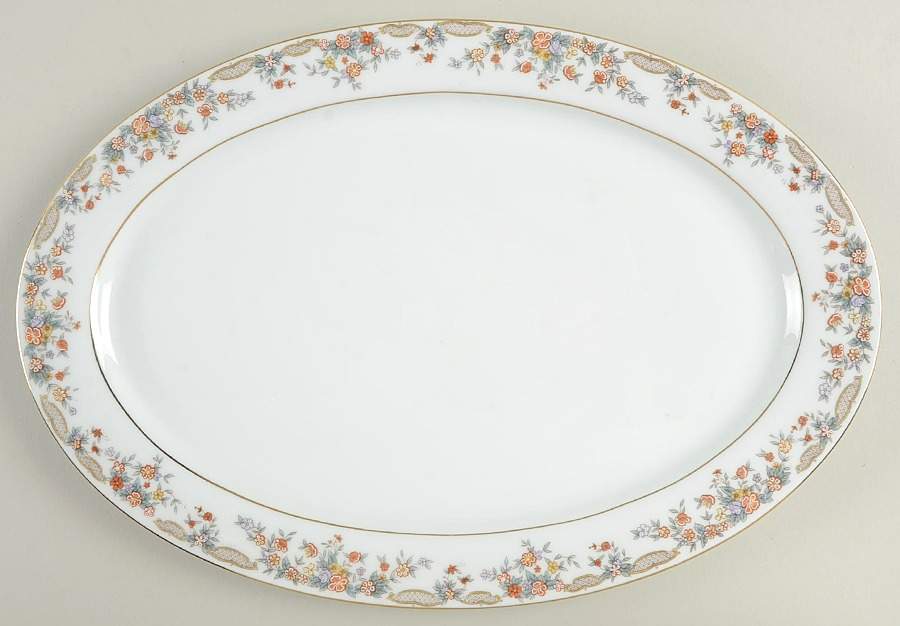 Guilford 14" Oval Serving Platter by Baum Brothers-1