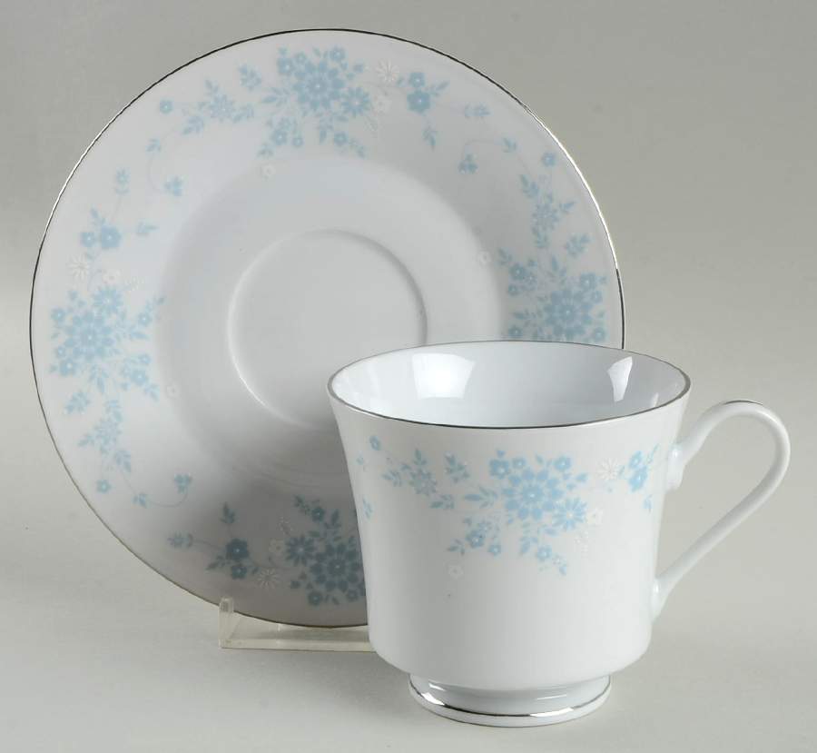 Huntington Footed Cup & Saucer Set by Baum Brothers-1