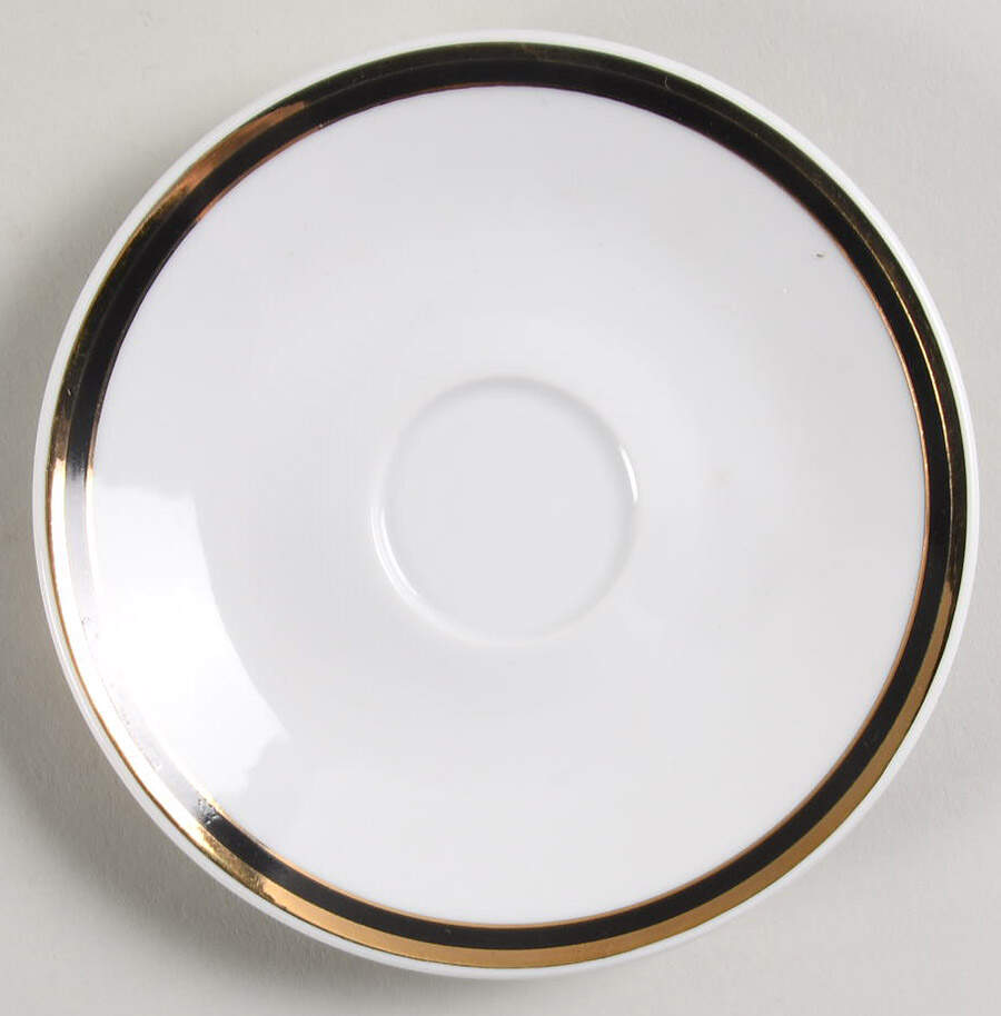 Jasmine Saucer for Flat Demitasse Cup by Baum Brothers-1