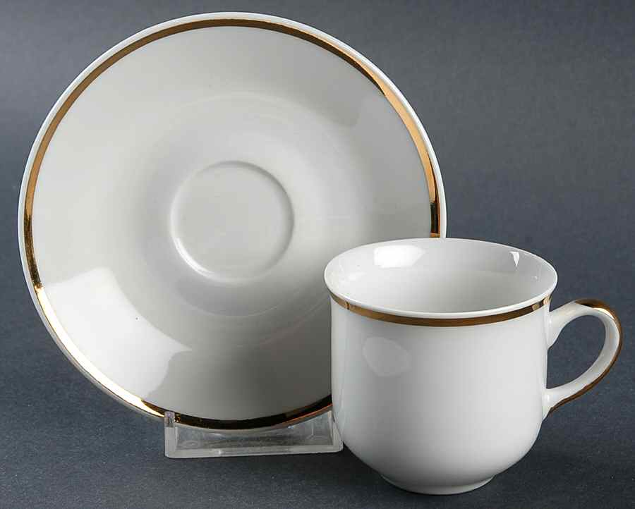 Jasmine Flat Demitasse Cup & Saucer Set by Baum Brothers-1