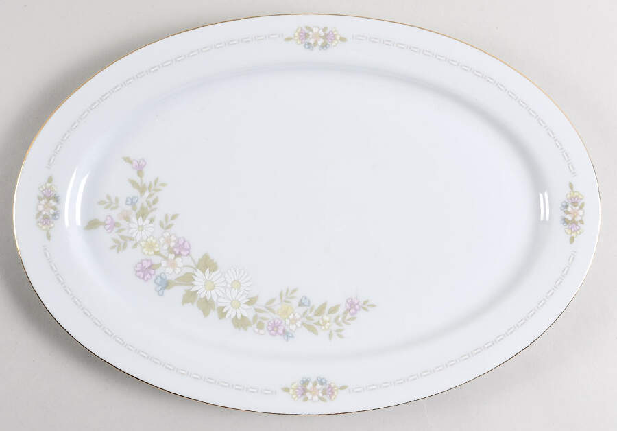 Kimberly 14" Oval Serving Platter by Baum Brothers-1