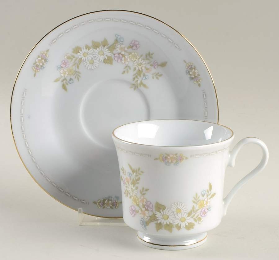Kimberly Footed Cup & Saucer Set by Baum Brothers-1
