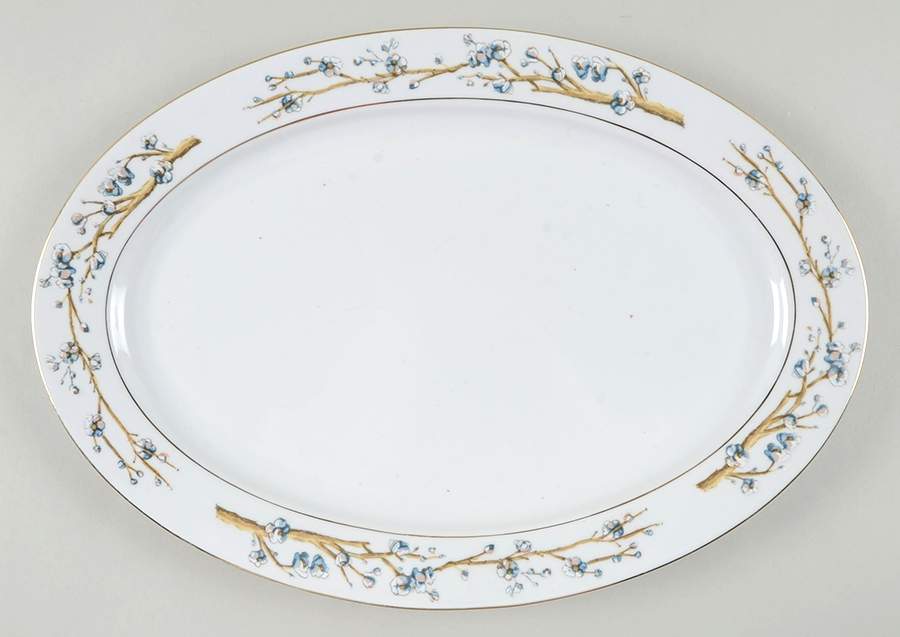 Leighton 14" Oval Serving Platter by Baum Brothers-1