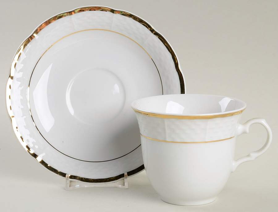 Princess Flat Cup & Saucer Set by Baum Brothers-1