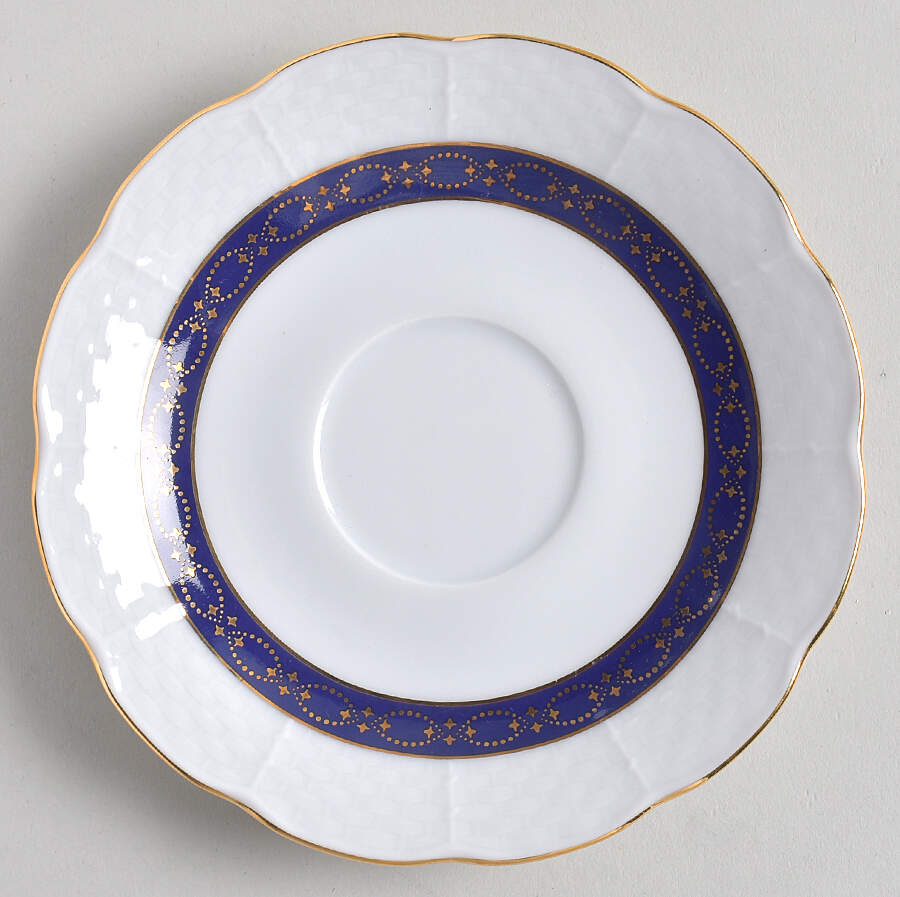 Renaissance Dark Blue Saucer by Baum Brothers-1