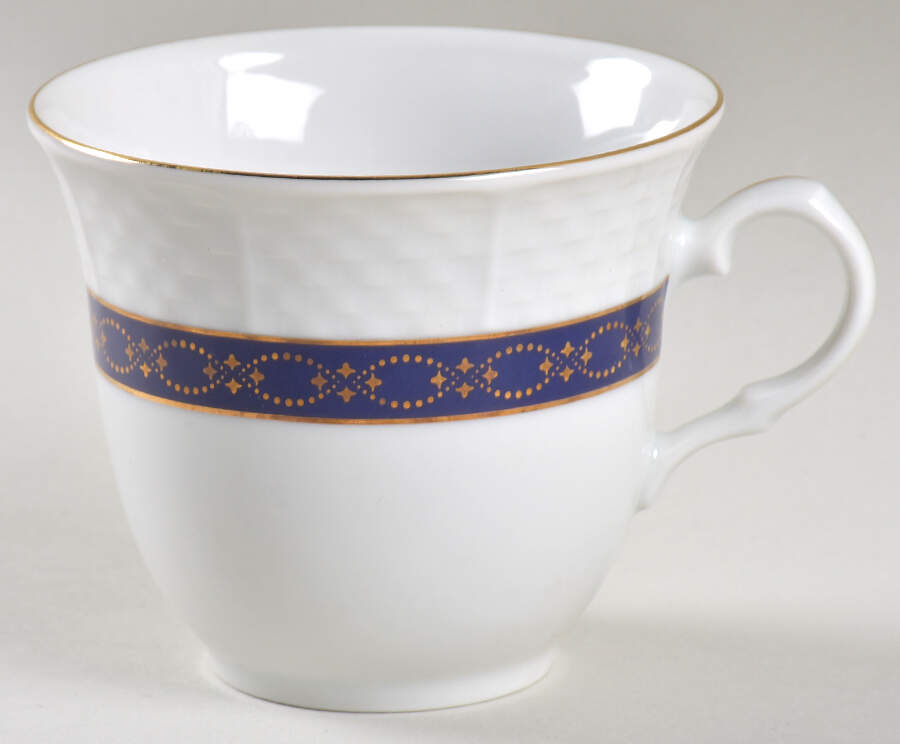 Renaissance Dark Blue Flat Cup by Baum Brothers-1