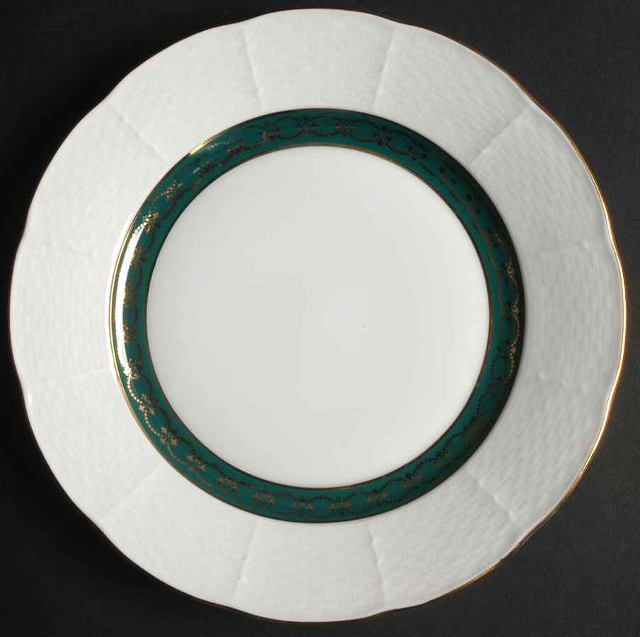 Renaissance Dark Green Salad Plate by Baum Brothers-1