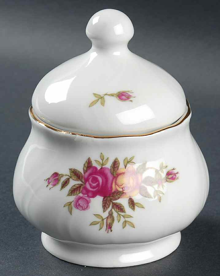 Rose Garden Sugar Bowl & Lid by Baum Brothers-1
