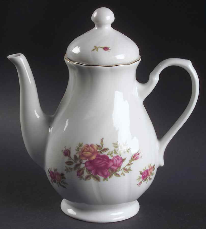 Rose Garden Coffee Pot & Lid by Baum Brothers-1