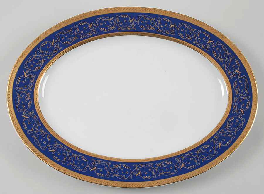 Sydney 14" Oval Serving Platter by Baum Brothers-1